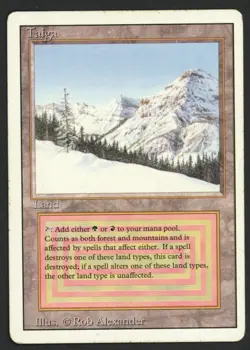 ***Taiga (Indent & Light Bend)*** MTG Revised Magic Kid Icarus - Image 1