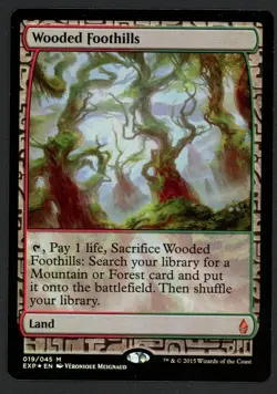 ***FOIL Wooded Foothills Expedition*** MTG Zendikar Magic Kid Icarus - Image 1