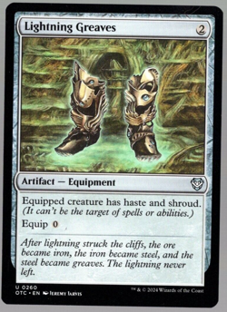 Lightning Greaves 0260 Non Foil Uncommon Thunder Junction MTG Near Mint - Image 1