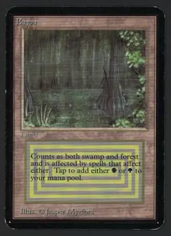 ***Alpha Bayou (Ring Ding & Pen Ink Line)*** MTG Alpha Magic Kid Icarus - Image 1