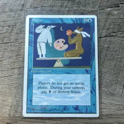 Magic The Gathering 4th Edition Stasis MTG TCG CCG Fourth 4ED - Image 1