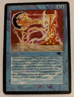 Magic the Gathering MTG Antiquities Transmute Artifact Lightly Played - Image 1
