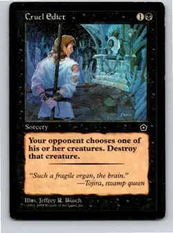Magic the Gathering HP Cruel Edict Portal Second Age MTG Free Shipping - Image 1