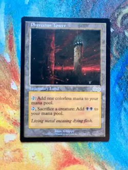 Phyrexian Tower, great condition, Urza's Saga, MTG Singles - Image 1