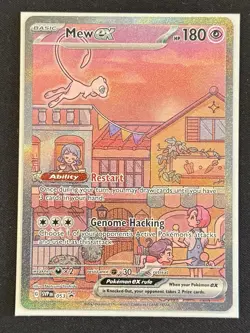 Mew ex SVP 053 Pokemon TCG Scarlet Violet 151 Black Star Promo Full Art NM - Image 1