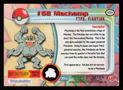 1999 Topps Pokemon TV Animation Edition Series 1 - MACHAMP - card no. 68 - Image 2