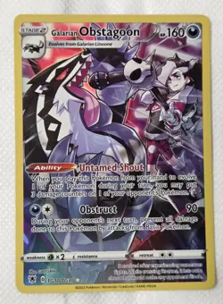 POKEMON TCG GALARIAN OBSTAGOON ASTRAL RADIANCE TRAINER GALLERY TG10/TG30!! - Image 1