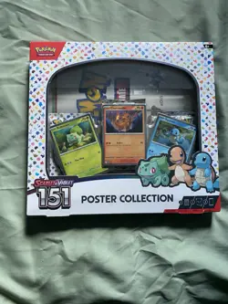 UNOPENED Pokemon TCG Scarlet & Violet - 151 Poster Collection Box - 3 Packs 820650853166 - Image 1