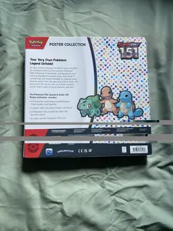 UNOPENED Pokemon TCG Scarlet & Violet - 151 Poster Collection Box - 3 Packs 820650853166 - Image 2
