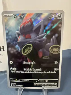 Pokemon TCG Zorua 075/064 Shrouded Fable Illustration Rare Holo - Image 2