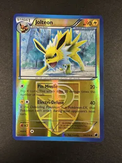 NM Pokemon Jolteon (Team Plasma) 34/116 Plasma Freeze Reverse Holo - Image 4