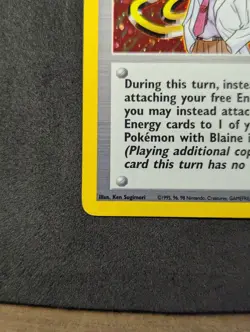 Pokemon TCG Blaine Trainer Holo Gym Challenge 17/132 NM - Image 5