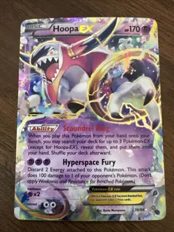 Pokemon Hoopa EX 36/98 XY Ancient Origins Holo 2015 - Image 1