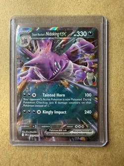 Team Rocket's Nidoking ex NM 119/182 Sv10: Destined Rivals Holo Pokemon TCG - Image 1