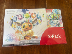 Pokemon Scarlet & Violet Prismatic Evolutions Elite Trainer Box + Booster Bundle - Image 1