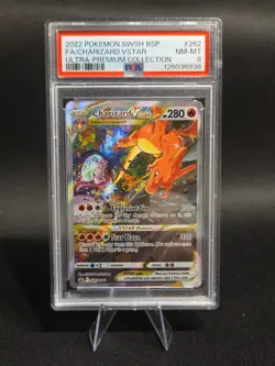 Pokemon TCG 2022 Charizard VSTAR SWSH262 Ultra-Premium Holo Promo PSA 8 - Image 1