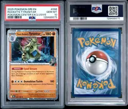 2025 Pokemon DRI-EN Team Rocket’s Tyranitar Pokemon Center Exclusive PSA 10 - Image 3