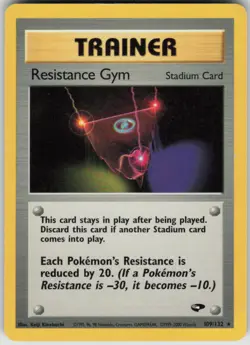 Pokemon Resistance Gym Rare Gym Challenge 109/132 MP - Image 1