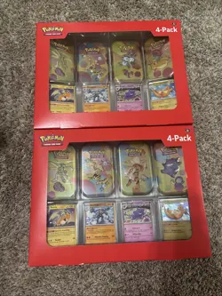 Lot Of 2 Pokemon TCG Scarlet & Violet 151 Mini Tin 4-Pack Sam’s Club Sealed New - Image 1