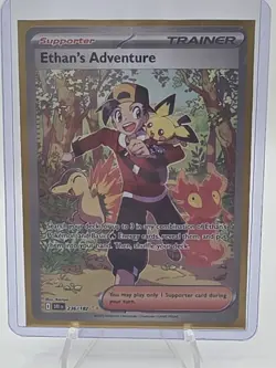 Pokemon TCG - Ethan's Adventure (SIR) - 236/182 SV Destined Rivals - NEAR MINT - Image 1