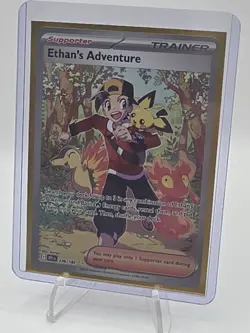 Pokemon TCG - Ethan's Adventure (SIR) - 236/182 SV Destined Rivals - NEAR MINT - Image 2