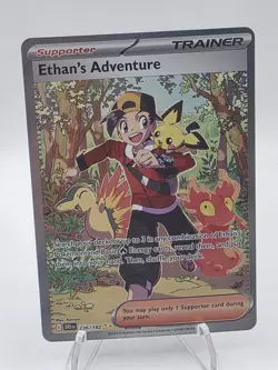 Pokemon TCG - Ethan's Adventure (SIR) - 236/182 SV Destined Rivals - NEAR MINT - Image 3
