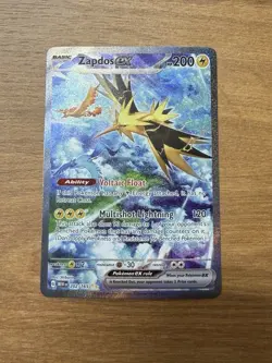 Pokemon TCG - Zapdos ex 202/165 SIR Scarlet Violet 151 NM FAST SHIPPING - Image 1