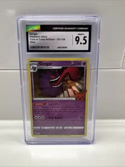 Pokemon Gengar (2022) Trick or Trade BOOster 057/198 Holo Graded CGC Mint 9.5 - Image 1