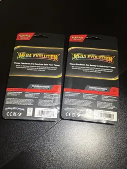 Set Of 2 Pokemon Mega Evolution Premium Checklane Blisters NEW - Image 2