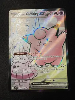 Lillies Clefairy ex 173/159 (JTG) Journey Together NM Full Art Pokemon Card - Image 1