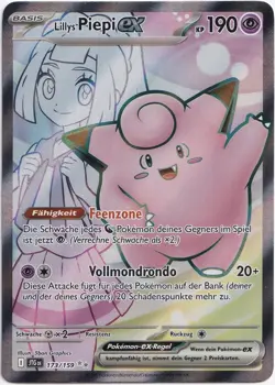 Pokemon Lillys Piepi ex Full Art Reisegefahrten 173/159 NM Deutsch - Image 1
