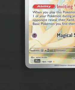Lillie's Ribombee 164/159 Journey Together Full Art Ultra Rare Pokemon Card NM - Image 5