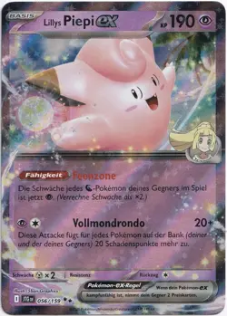 Pokemon Lillys Piepi ex Double Rare Reisegefahrten JTG 056/159 NM Deutsch - Image 1