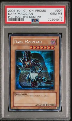 Dark Magician *PSA 10* PCY-004 *Prismatic Secret Rare* 2003 *Vintage* Yugioh - Image 1