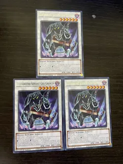 3x Earthbound Servant Geo Gremlin 1st Edition Rare MZMI-EN032 Yu-Gi-Oh! - Image 1