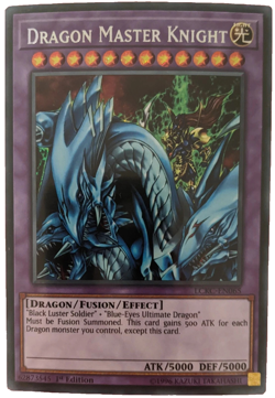 YuGiOh Dragon Master Knight Secret Rare 1st Edition LCKC-EN065 - Image 1