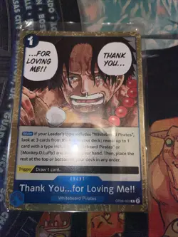 Thank You...for Loving Me!! - OP08-053 - R - Foil Two Legends One Piece Lightly - Image 1