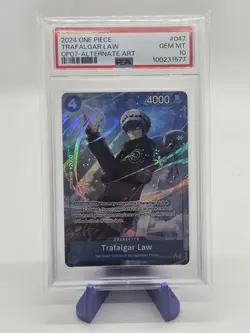 PSA 10 Trafalgar Law Alt Art One Piece 500 Years in the Future OP07-047 English - Image 1