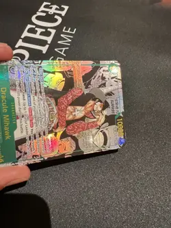 English Dracule Mihawk OP14-119 Manga One Piece The Azure Sea’s Seven GRADE 10 - Image 4
