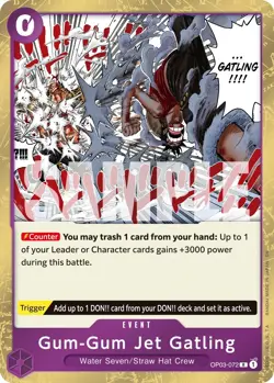 One Piece (OP) - Gum-Gum Jet Gatling OP03-072 - (English) - Image 1