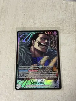 ONE PIECE THE AZURE SEA'S SEVEN CROCODILE ALT ART LEADER OP14-079 ALTERNATE ART - Image 1