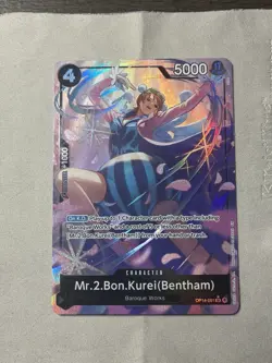 One Piece TCG Mr.2.Bon.Kurei (Bentham) Alternate Art OP14-091 English - Image 1