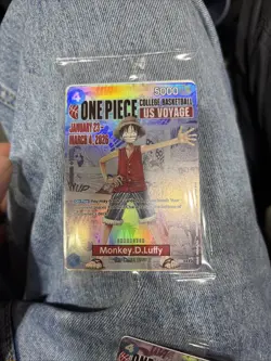 One Piece College Basketball US Voyage Monkey D. Luffy Trading Card UNOPENED - Image 1