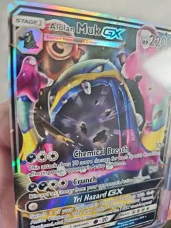 Alolan Muk GX 84/147 Ultra Rare Burning Shadows Pokemon Card NM 2017 Free Ship - Image 3