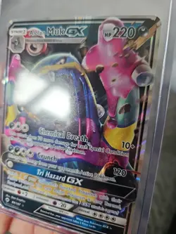 Alolan Muk GX 84/147 Ultra Rare Burning Shadows Pokemon Card NM 2017 Free Ship - Image 4