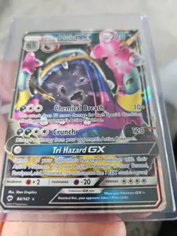Alolan Muk GX 84/147 Ultra Rare Burning Shadows Pokemon Card NM 2017 Free Ship - Image 5