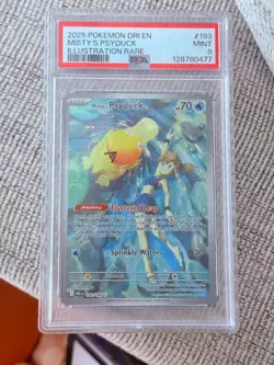 Pokemon TCG Misty's Psyduck Scarlet & Violet 193/182 Destined Rivals PSA 9 Mint - Image 5