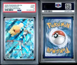 Pokemon TCG Misty's Psyduck Scarlet & Violet 193/182 Destined Rivals PSA 9 Mint - Image 3