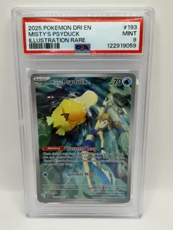 Pokemon TCG Misty's Psyduck Scarlet & Violet 193/182 PSA 10 - Image 1