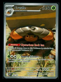 Crustle 186/182 - Pokemon Destined Rivals DRI SV10 - Illustration Rare IR - NM - Image 1